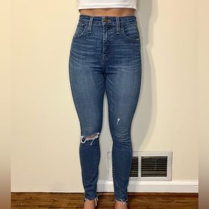 TALL Madewell curvy high rise skinny jeans